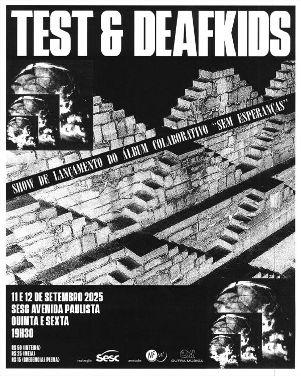 Test + Deafkids no Sesc Av. Paulista: Ingressos Disponíveis
