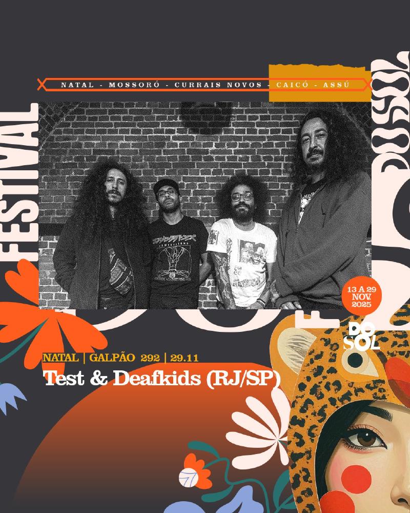 flyer festival dosol 2025, test & deafkids