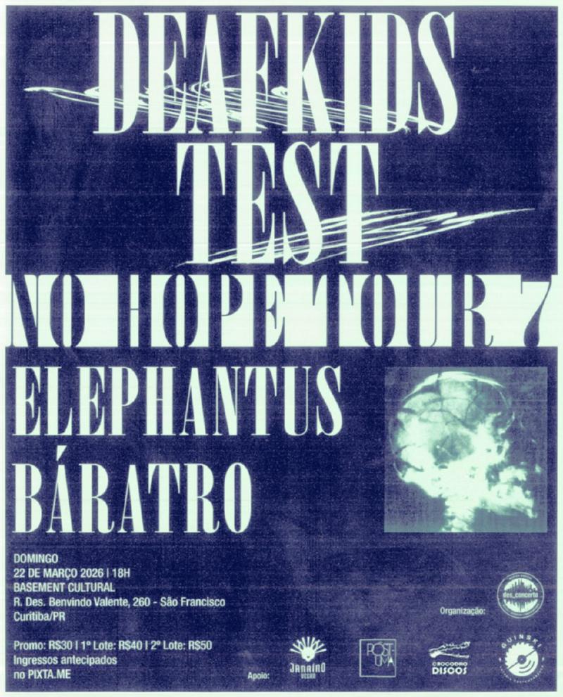 Flyer Test & Deafkids em Curitiba