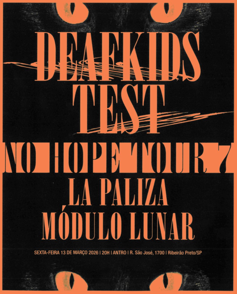 Flyer Test e Deafkids em Ribeirão Preto